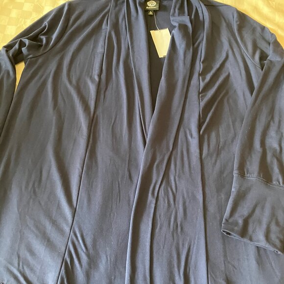 Bobeau Women's Jacket/Blazer/Top Open front Navy Blue Size L - Picture 6 of 10